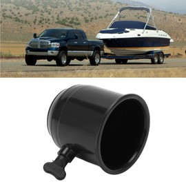 Hitch Ball Covers 2 5/16, Tow Bar Ball Universal Trailer Hitch Cover Automobile Accessories with Knob for (A (Black CP-0234))