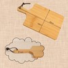 YOSHIKI YK-OM1 Bamboo Cutting Board, Camping Cutting Board with Strap,