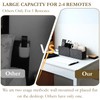 LINFIDITE 2 Pack Adhesive TV Remote Control Holder Wall Mount