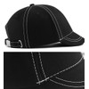 Laquest Short Brim Stitched Short Brim Cap, Large Size, Maximum