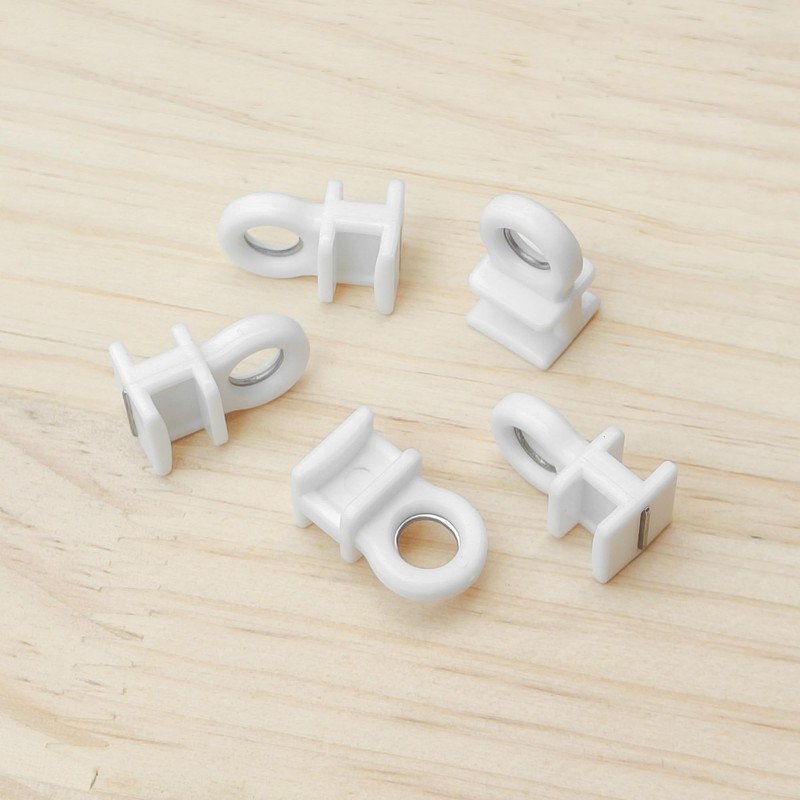 90 PCS Curtain Track Gliders – Plastic Curtain Rollers with