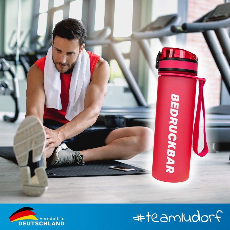 #teamludorf MiniCAMPOS Water Bottle - Individually Printable - Leak-Proof -