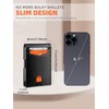 Men's Carbon Fiber Pattern Wallet, Ultra-thin Minimalist Multi Card Slot