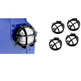 BRITPART 74MM Rear Light & Indicator ABS Guards Compatible with Land Rover Defender 90 / 110 UP to 2016, Part # DA2796 x4