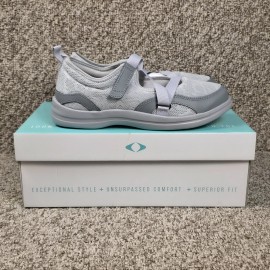Apex Size 7.5 Mary Jane Mesh Orthopedic Shoes Gray Lightweight Casual Womens
