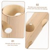 Sosoport Hamster Bamboo Hideout Tunnel Plaything Medium Natural Chew Toy