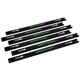 Grip 6 pc 18" Magnetic Tool Holder - Heavy Duty Magnetic Tool Bar, Space Saving Metal Tool Organizer Rack, Tool Magnet Bar for Workshop - Garage, Home, Workshop