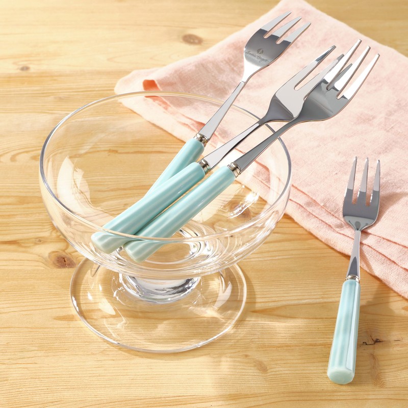Darbie Angell Happy Collection Appetizer Forks, Set Of 4, Blue
