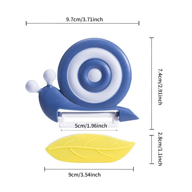 Fjquamitix Vegetable Peeler Snail Shape Design with Ceramic Blade Non-Slip