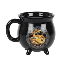 Pacific Giftware Litha Cauldron Mug, 3.93-inch Diameter, New Bone China, Kitchen Accessories