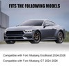Fancemot Matte Black Front Bumper Lip Compatible with Ford Mustang