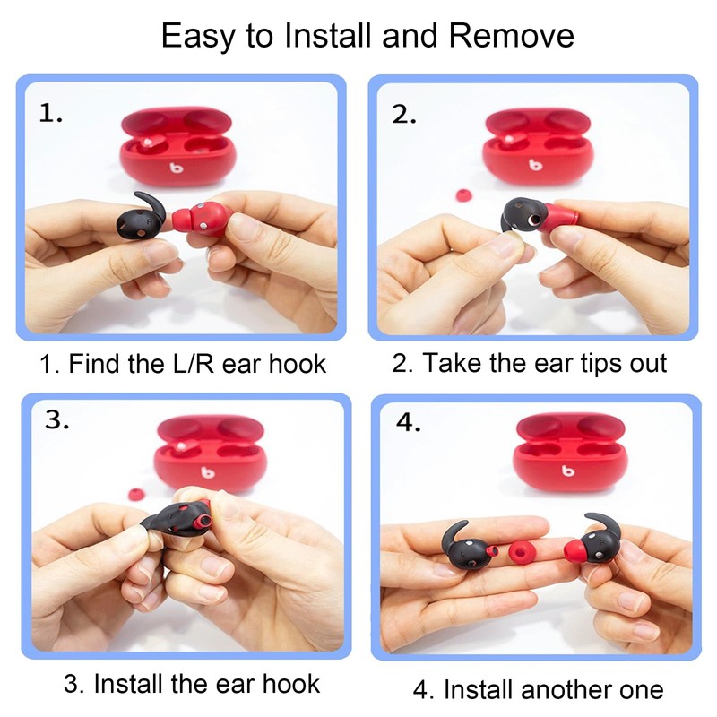 Ear Hooks Compatible for Beats Studio Buds and Studio Buds