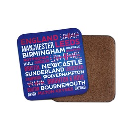 Square Single Coaster - England Cities London Leeds City Travel Holiday Kids Men Boys Words Thoughts Drinks Kitchen Room House Gift #80727