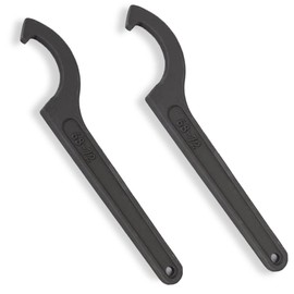 HIRAISM Hook Wrench, Pin Type, Car High Adjustment, Thin, Hooking, Motorcycle, Maintenance, Repair, 2.7 - 2.8 inches (68 - 72 mm), Set of 2