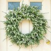 facdiwok 26'' Summer Wreath for Front Door, Farmhouse Wall Decor