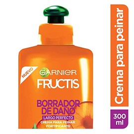 Garnier, Fructis Crema Para Peinar Borrador De Dano Largo Perfecto, 300 Ml
