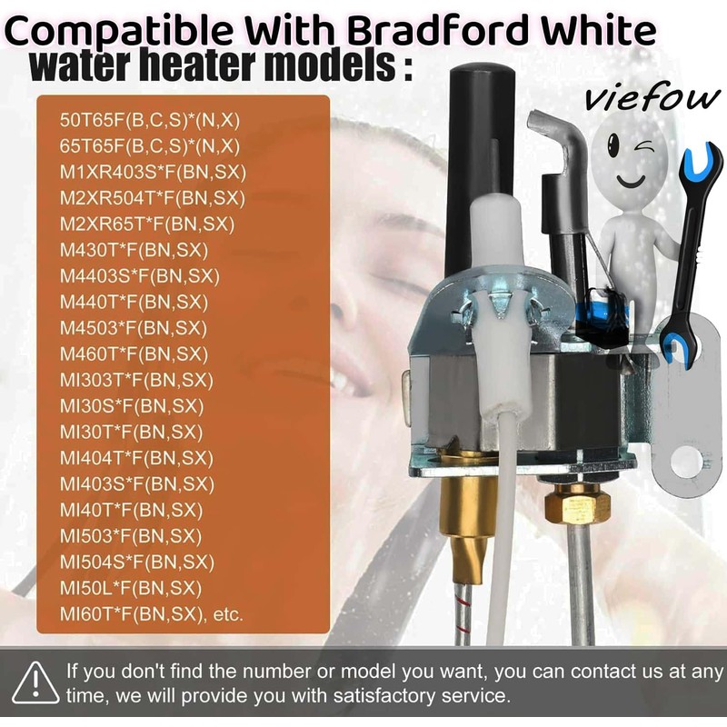 233-47845-05 Pilot Assembly Fits Bradford White Honeywell Natural Gas Water