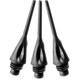 Viper Dart Accessory: Diamond 1/4" Thread Soft Tip Dart Points, Black, 1000 Pack