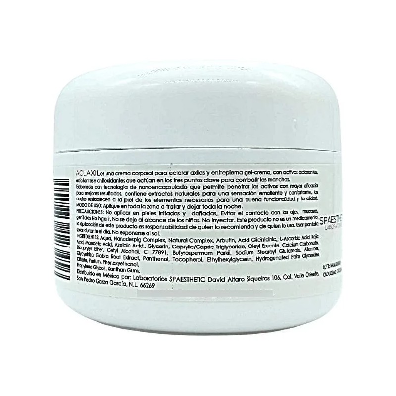 Aclaraxil Crema Aclarante Axila Entrepierna Línea Profesiona