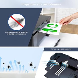 2 Pcs Cartucho de Mantenimiento MC-G02 para Impresora Canon G2160/G3160/G510/G610, Compatible con Impresoras Canon PIXMA G1220/G2260/G3260, Negro
