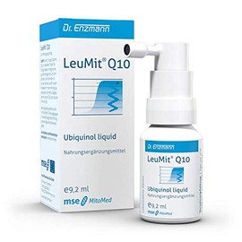 LeuMit Ubiquinol Liquid (9.2ml) Vegan & High Dose Kaneka Coenzyme Q10, Reduced, Breathable, Liposomal, Dr Enzmann