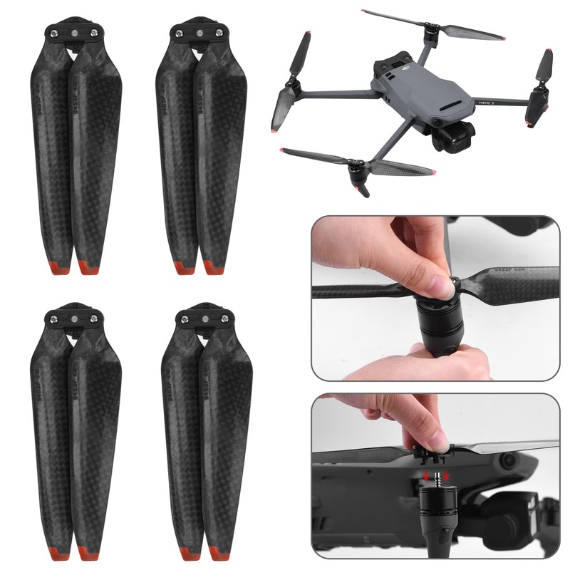 2Pair 9453F Drone Propeller Blades Quick Release Propeller High Stiffness