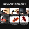 Motorcycle Helmet Tail Warning Light 4 Lighting Modes IPX6 Waterproof