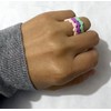 AZYOUNG Womens Thin Love Heart Chain Silicone Wedding Ring 12pcs