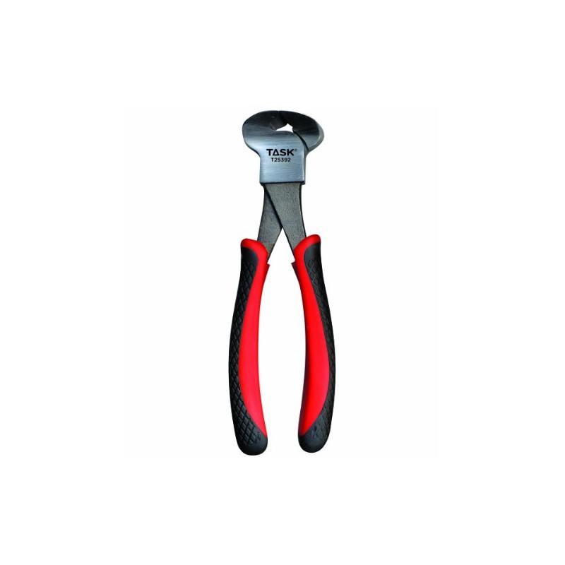 Task Tools T25392 Nipper Pliers, Rubber Grip, 8-Inch