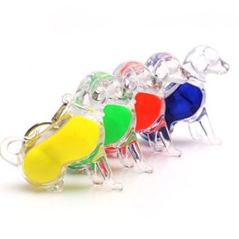 LED Dog Flashlight (Key Holder Keychain Light LED) / LED 강아지 후레쉬 (키홀더 열쇠고리 불빛 LED)