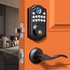 Lafossei Fingerprint Door Lock, Keyless Entry, Electronic Keypad Deadbolt, Front
