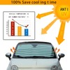 Windshield Sunshade Compatible with Fiat 500 2010-2024 ，Front Window Sun
