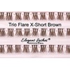 Elegant Lashes Trio Flare - X-SHORT Brown Individual Lashes (Single