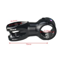 FOMTOR MTB Stem 31.8 45/60/70/80/90/100/110/120mm Mountain Bike Stem, Negative 10 Degree Handlebar Stem MTB Head Stem for Most Bicycle, Road Bike, BMX, Fixie Gear, Cycling, Lightweight, Black (70mm)