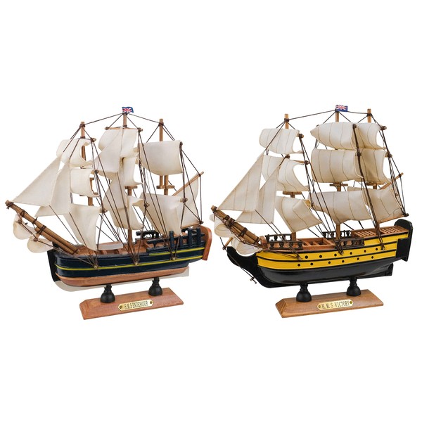 SAILINGSTORY Wooden Model Ships Sailing Ship Model Sailboat Decor Endeavour,