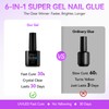 Gelike ec Nail Glue for Tips, Gel Nail Glue Extra