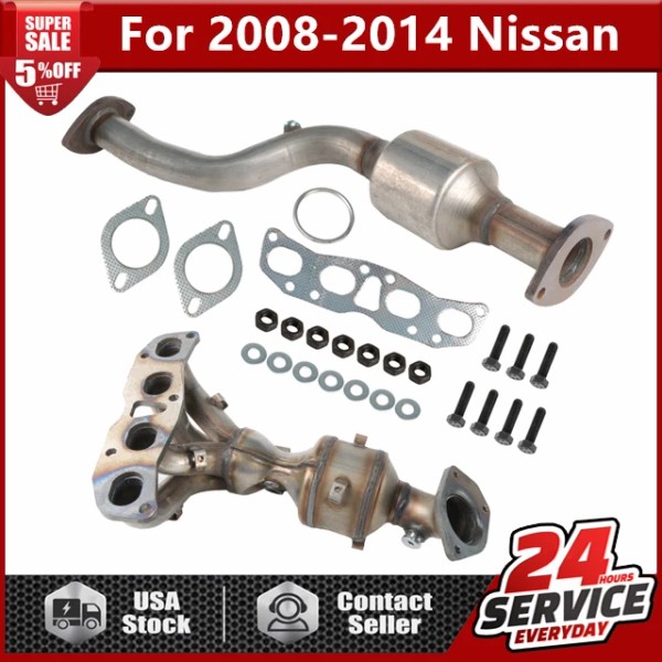topstoreautoparts Catalytic Converter Set Fits 2008 2009 2010-2014 Nissan Rogue