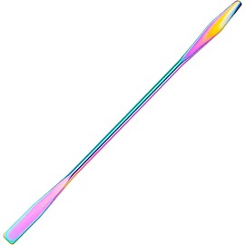 Paleta de maquillaje para mezclar cosméticos, espátula, herramienta para maquillaje, salón de belleza, color crema mezclada con cosméticos con herramienta