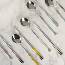 Golden Bell Gloria five-color ceramic cutlery set for 5 people / 골든벨 글로리아 오색 세라믹 5인 수저 세트