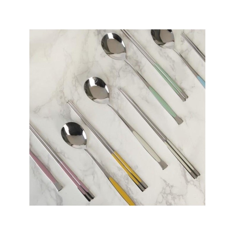 Golden Bell Gloria five-color ceramic cutlery set for 5 people