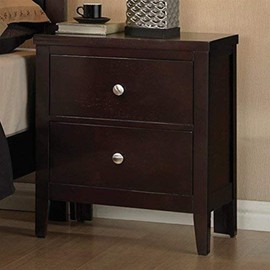 Coaster Home Furnishings Carlton 2-Drawer Nightstand Cappuccino