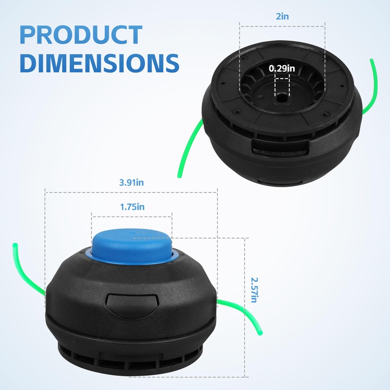 KLS124-03 0.080" Dual Line Trimmer Head for Kobalt 24V Trimmer