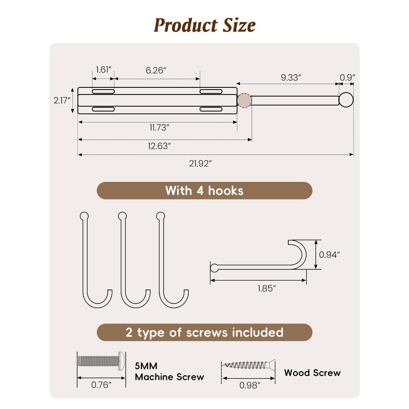 Valet Rod, Valet Rods for Closets, Closet Valet Rod Slide