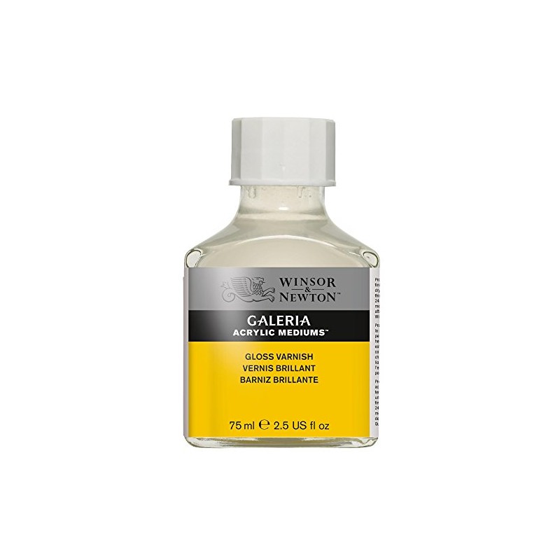 Winsor & Newton Galeria Acrylic Mediums Barniz Brillante, Blanco, 75