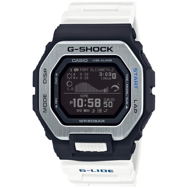 Casio G-LIDE GBX-100 Series Wristwatch, white, G-LIDE High Definition MIP