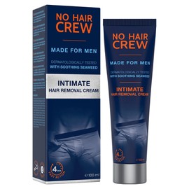 No Hair Crew Men's Hair Removal Intimate Cream for Body Sensitive Areas, 100ml, 1 unit