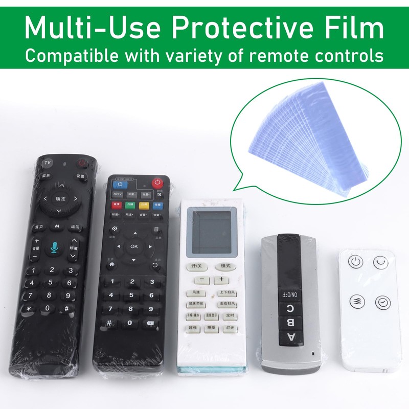 ULELE 100Pcs Remote Control Shrink Wrap Bags,3.1x11"Remote Control Cover Protector