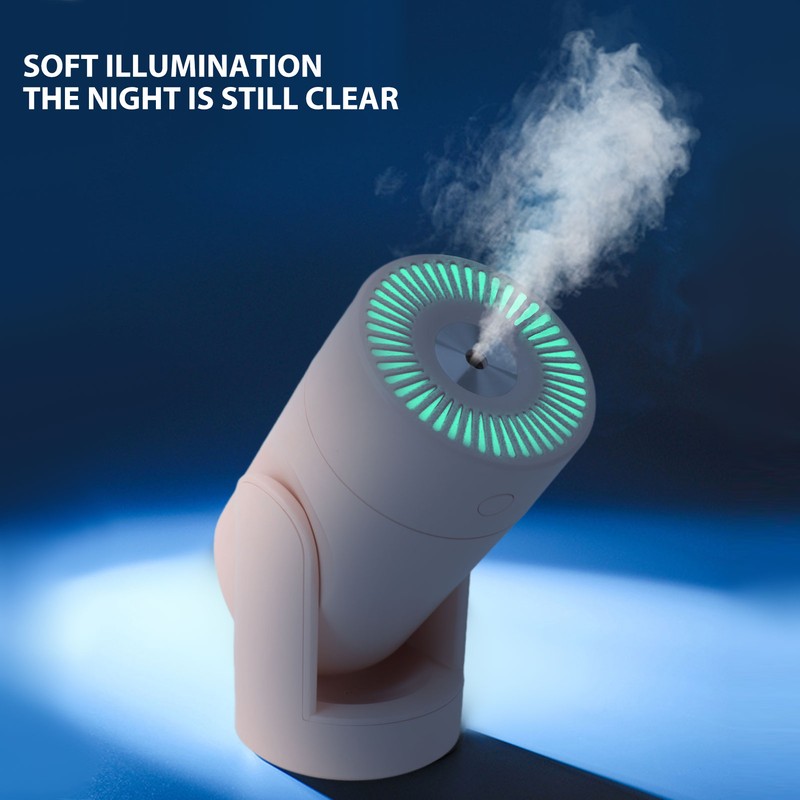 Portable Mini Humidifier USB Automatic Rotating Super Quiet Small Desktop