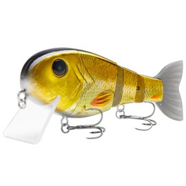 BASSROCK Topwater Fishing Lures for Bass Pike Salmon Floating Swimbait Jointed Crankbait Freshwater Saltwater 4.9in/1.76oz RK1001