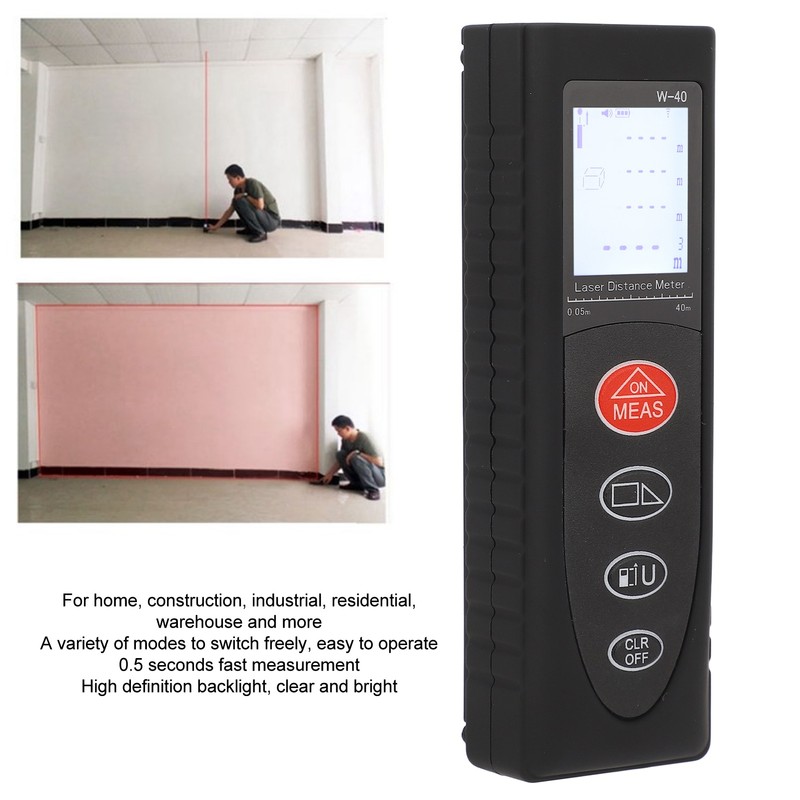 Laser Distance Meter 40meter Mini Portable Digital Accurate Measure Rangefinder